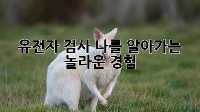 🧬 유전자 검사, 나를 알아가는 놀라운 경험?! 🤔